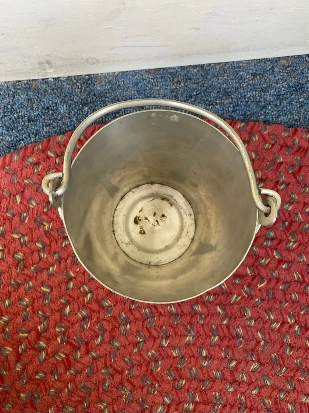 Leonard pewter ice bucket with handle silver color 5.5”x5”